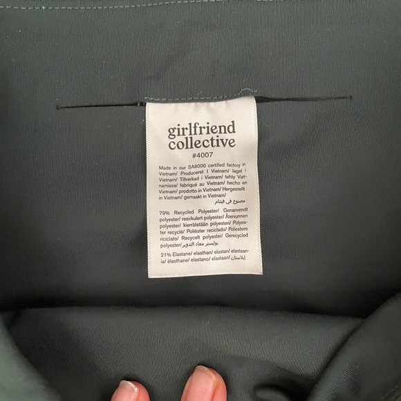 Girlfriend Collective Forest Green Leggings - Picture 6 of 7